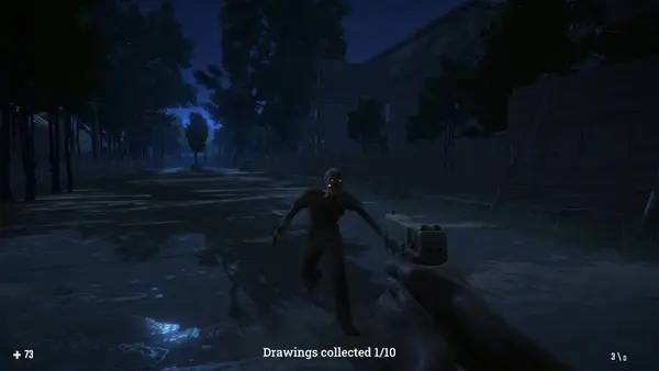 Кадр с взаимодействием персонажа и объекта в Waifu vs Evil