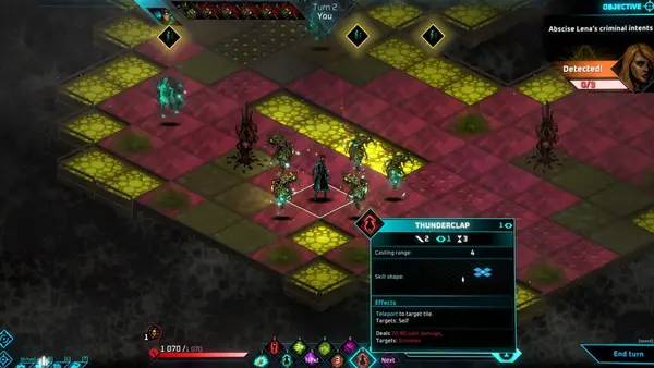 Кадр с взаимодействием персонажа и объекта в Wantless  Solace at World’s End