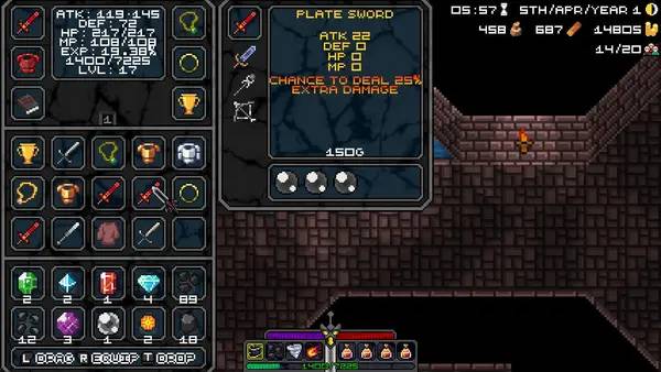 Кадр с взаимодействием персонажа и объекта в Warlight Bravestone