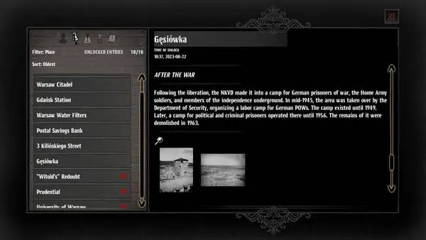 Кадр с взаимодействием персонажа и объекта в WARSAW RISING  City of Heroes