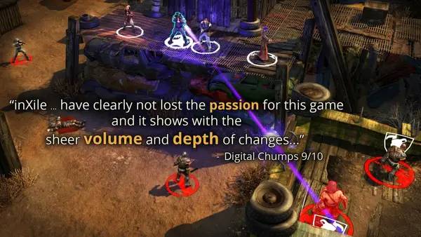 Кадр с взаимодействием персонажа и объекта в Wasteland 2  Director's Cut