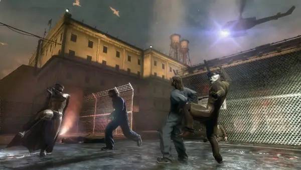 Кадр с взаимодействием персонажа и объекта в Watchmen  The End is Nigh