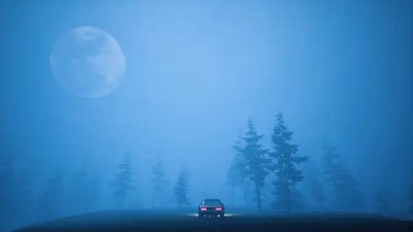 Кадр с взаимодействием персонажа и объекта в Welcome to PINEHILLS