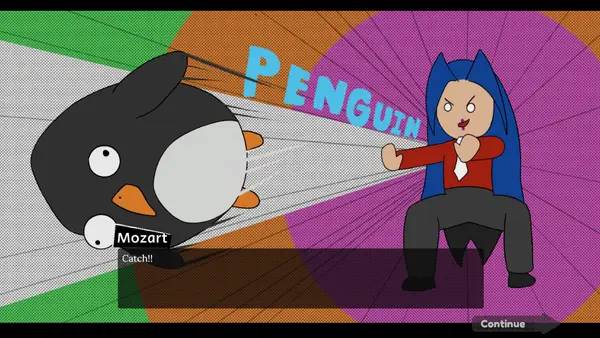 Кадр с взаимодействием персонажа и объекта в What if George Washington was a Girl 