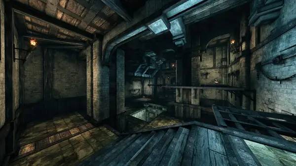 Кадр с взаимодействием персонажа и объекта в Wickland