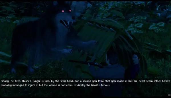 Кадр с взаимодействием персонажа и объекта в Wild Island Quest