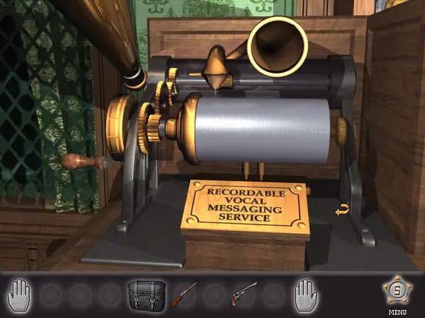 Кадр с взаимодействием персонажа и объекта в Wild Wild West  The Steel Assassin