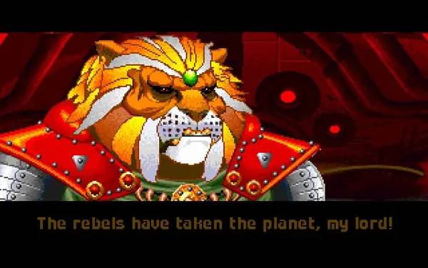 Кадр с взаимодействием персонажа и объекта в Wing Commander 2  Vengeance of the Kilrathi