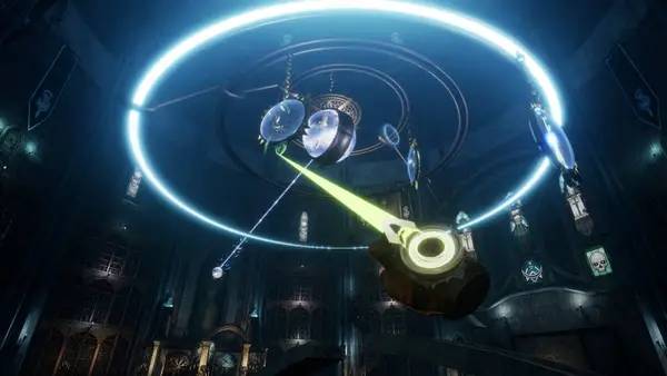 Кадр с взаимодействием персонажа и объекта в Witching Tower VR