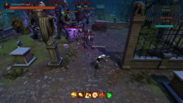 Кадр с взаимодействием персонажа и объекта в Wizardas