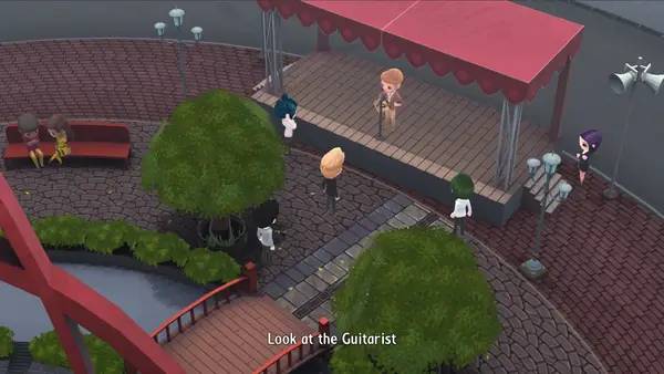 Кадр с взаимодействием персонажа и объекта в Woodsalt