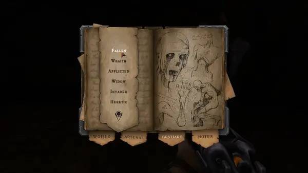 Кадр с взаимодействием персонажа и объекта в WRATH Aeon of Ruin