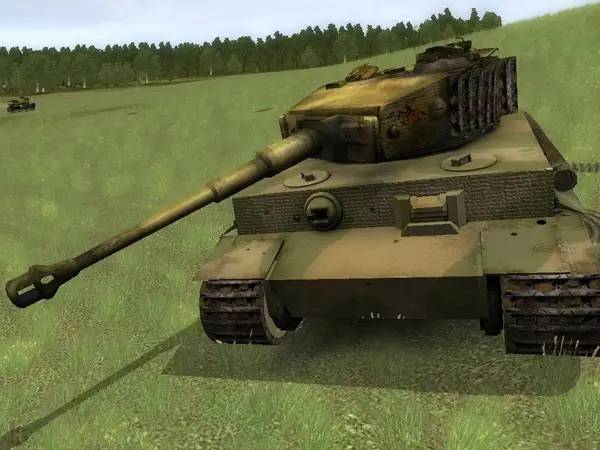 Кадр с взаимодействием персонажа и объекта в WW2 Battle Tanks T-34 vs. Tiger