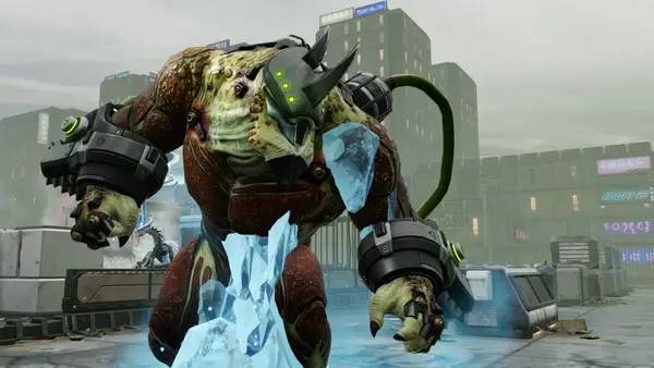 Кадр с взаимодействием персонажа и объекта в XCOM 2 Alien Hunters