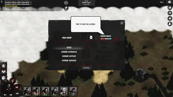 Кадр с взаимодействием персонажа и объекта в Z Dawn