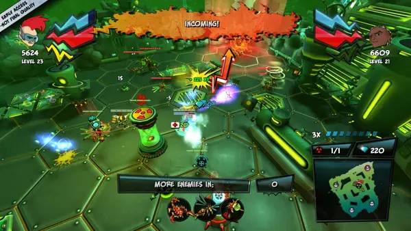 Кадр с взаимодействием персонажа и объекта в ZAMB! Biomutant Extermination