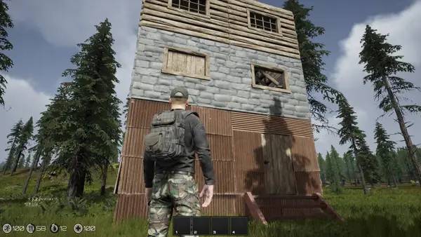 Кадр с взаимодействием персонажа и объекта в ZEE.END