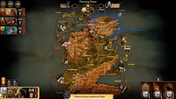 Момент активного игрового действия A Game of Thrones  The Board Game - Digital Edition