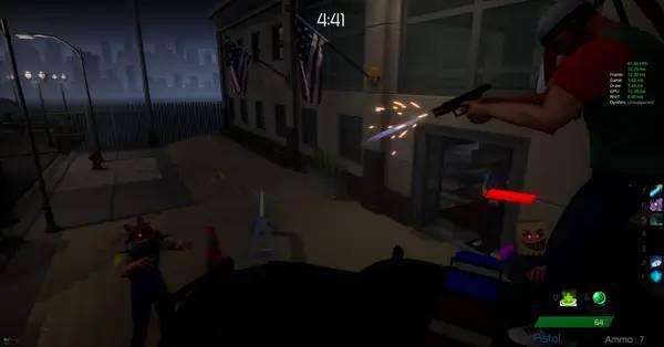 Момент активного игрового действия Abstract