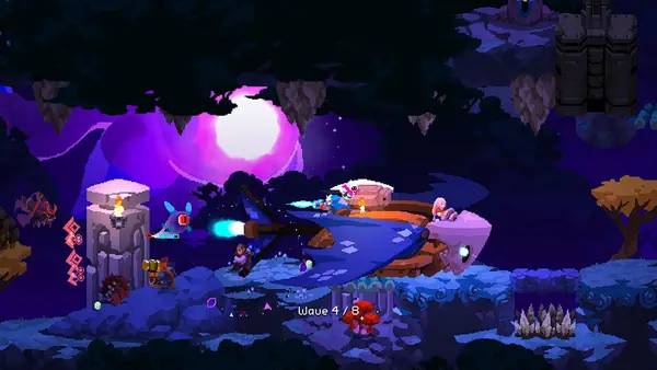 Момент активного игрового действия Aegis Defenders