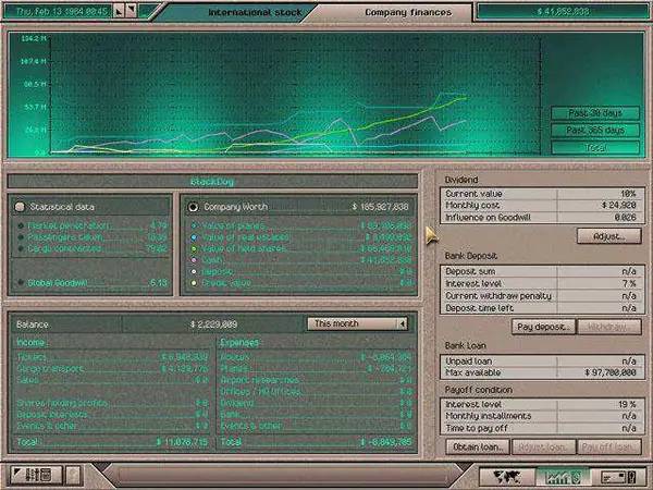 Момент активного игрового действия Airlines 2