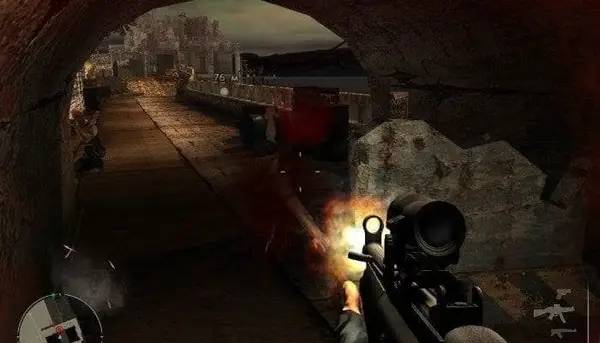 Момент активного игрового действия Алькатрас