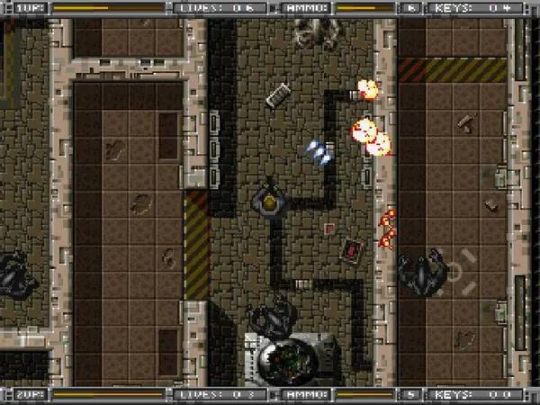 Момент активного игрового действия Alien Breed + Tower Assault