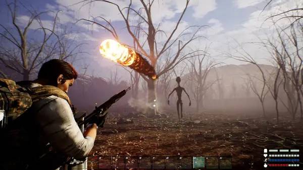 Момент активного игрового действия Alien Dawn