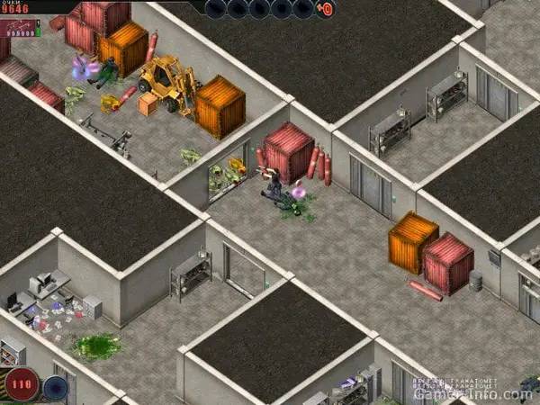 Момент активного игрового действия Alien Shooter Начало вторжения