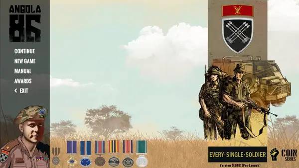 Момент активного игрового действия Angola '86