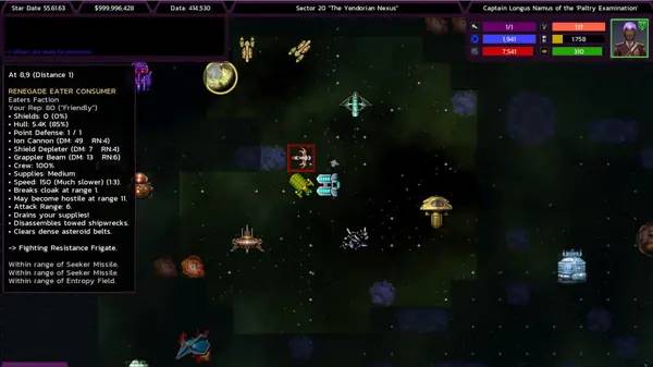 Момент активного игрового действия Approaching Infinity