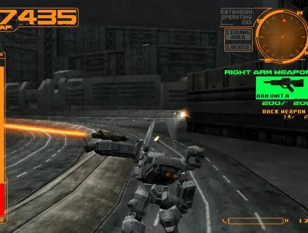 Момент активного игрового действия Armored Core 2  Another Age