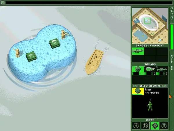 Момент активного игрового действия Army Men Toys in Space