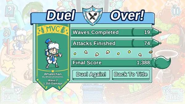 Момент активного игрового действия Art Fight Duel