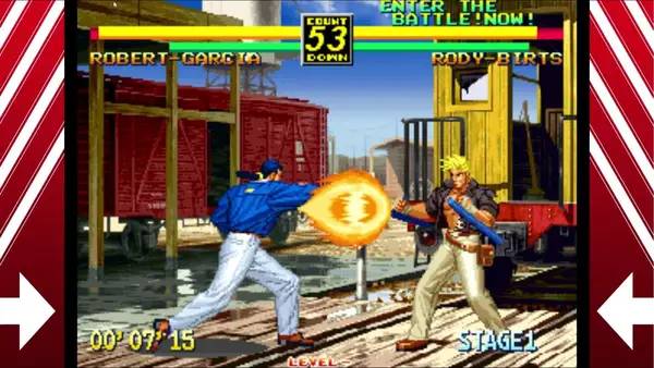 Момент активного игрового действия Art of Fighting 3  The Path of The Warrior