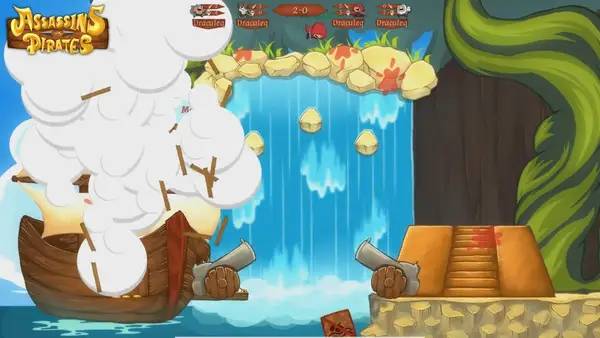 Момент активного игрового действия Assassins vs Pirates