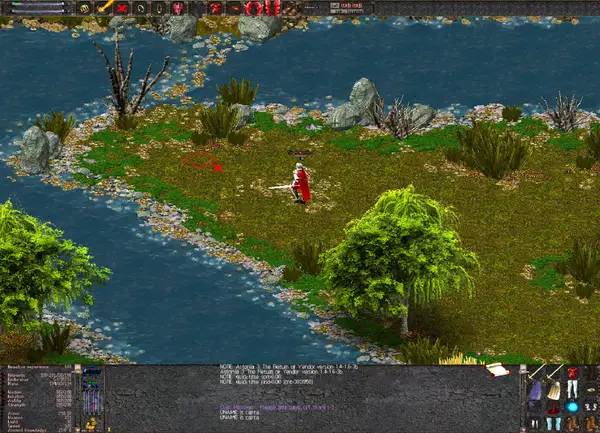 Момент активного игрового действия Astonia Remastered