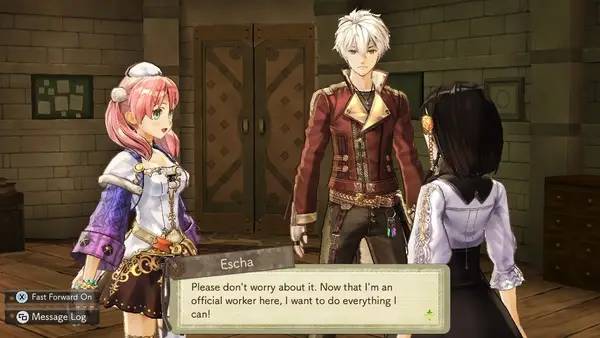 Момент активного игрового действия Atelier Escha & Logy  Alchemists of the Dusk Sky DX