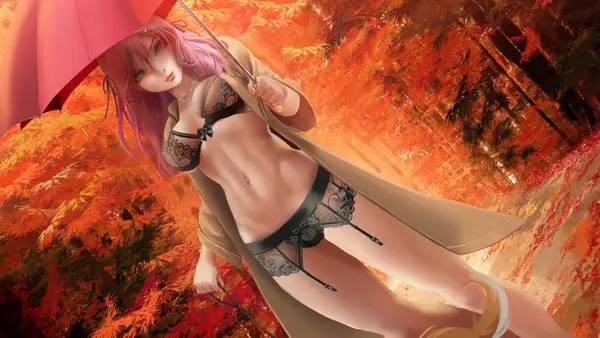 Момент активного игрового действия Autumn and Girls