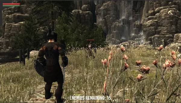 Момент активного игрового действия Barbarian Souls