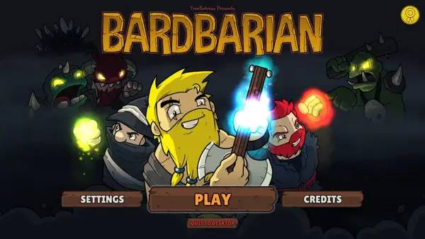Момент активного игрового действия Bardbarian