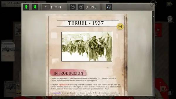 Момент активного игрового действия Battles For Spain