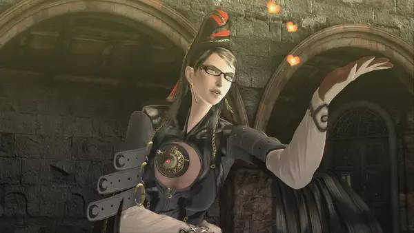 Момент активного игрового действия Bayonetta