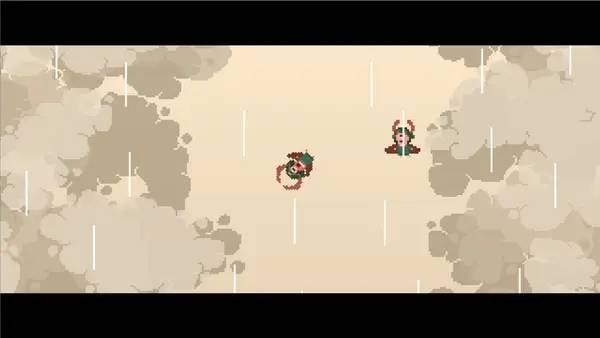 Момент активного игрового действия Beats Warrior Nian