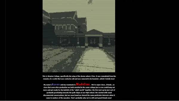 Момент активного игрового действия Big Tiddy Goth GF Simulator