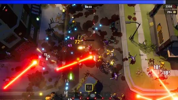 Момент активного игрового действия Biters and Bullets Prologue