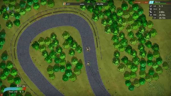 Момент активного игрового действия Bloody Rally Show