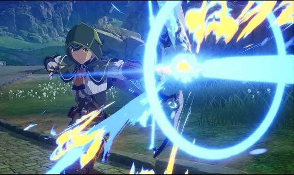 Момент активного игрового действия Blue Protocol