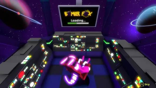 Момент активного игрового действия Bomber Fox