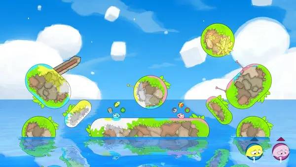 Момент активного игрового действия Bopl Battle